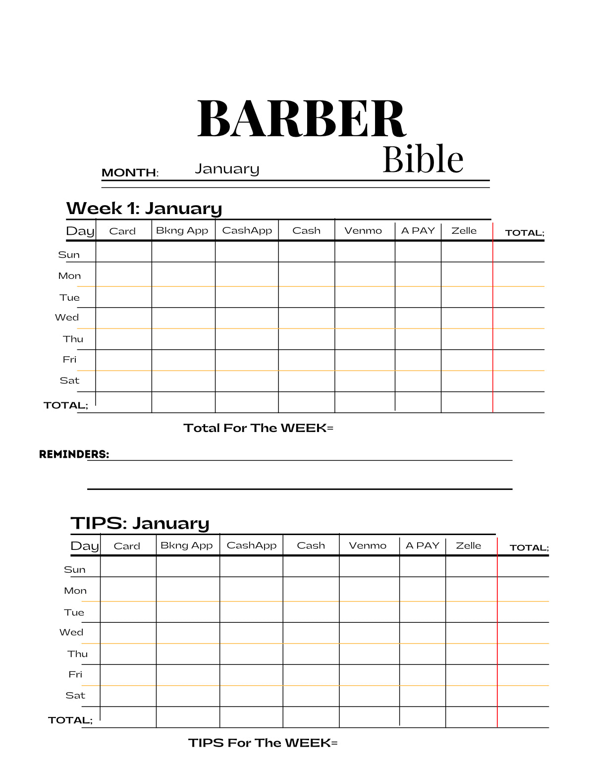 2025 Barber Bible