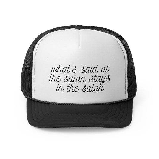 What's said at the salon